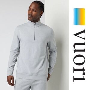 Vuori | Coronado 1/2 Zip | Light Heather Grey | XL